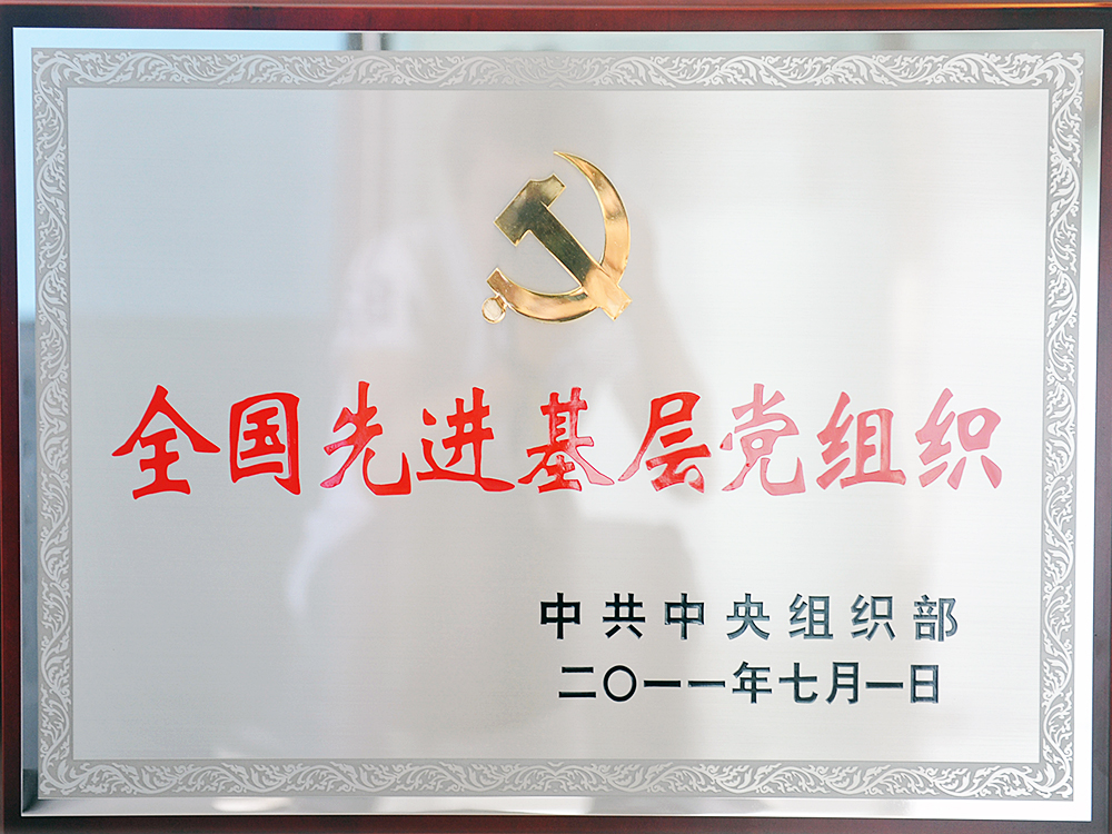 2011年7月，中共湖北稻花香集團委員會被中共中央組織部授予“全國先進基層黨組織”